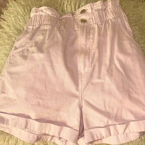H&M Light Pink High-Waisted Shorts